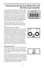 Preview for 11 page of Hartke AC150 Owner'S Manual