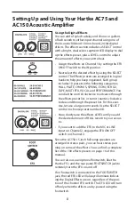 Preview for 12 page of Hartke AC150 Owner'S Manual