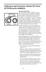 Preview for 14 page of Hartke AC150 Owner'S Manual