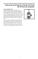 Preview for 15 page of Hartke AC150 Owner'S Manual