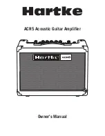 Предварительный просмотр 1 страницы Hartke ACR5 Owner'S Manual