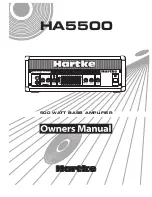 Hartke HA5500 Owner'S Manual preview