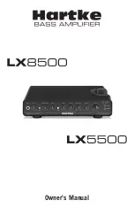 Preview for 1 page of Hartke LX5500 Owner'S Manual