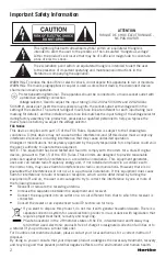 Preview for 2 page of Hartke LX5500 Owner'S Manual