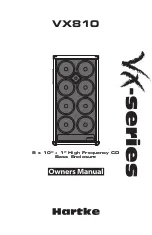 Preview for 1 page of Hartke VX810 Owner'S Manual