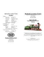 Предварительный просмотр 1 страницы Hartland Locomotive Works Emma Nevada Operation Manual