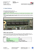 Preview for 7 page of HARTMANN ELECTRONIC BUS908 Hardware User Manual