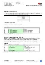 Preview for 8 page of HARTMANN ELECTRONIC BUS908 Hardware User Manual