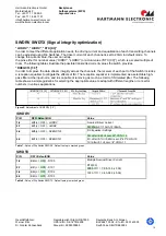 Preview for 10 page of HARTMANN ELECTRONIC BUS908 Hardware User Manual