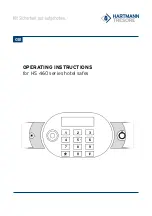 HARTMANN TRESORE HS 460 Series Operating Instructions Manual preview