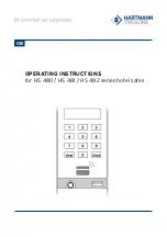 HARTMANN TRESORE HS 480 Series Operating Instructions Manual preview