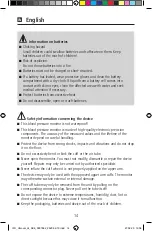 Preview for 14 page of Hartmann DC3-18 Instructions For Use Manual