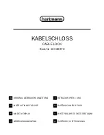 Hartmann KABELSCHLOSS Instructions For Use Manual preview