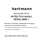 Предварительный просмотр 1 страницы Hartmann MWB 1 Instruction Manual