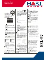 HartSport Professional Stopwatch Instruction Manual preview