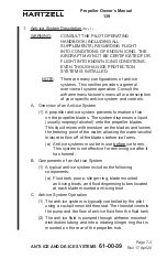 Preview for 253 page of Hartzell HC-A3 F-7 Series Owner'S Manual And Logbook