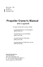 Hartzell HC-C2YR-4CF/FC8475-6 Owner'S Manual And Logbook preview