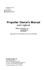 Hartzell HC-E4 3 Series Owner'S Manual preview