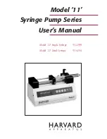 Harvard Apparatus 11 series User Manual preview