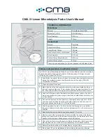 Harvard Apparatus CMA 31 User Manual preview