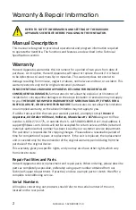 Preview for 3 page of Harvard Apparatus VentElite 55-7040 User Manual