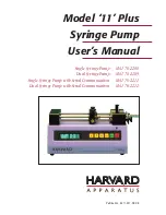 HARVARD MA1 70-2208 User Manual preview