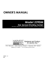 Предварительный просмотр 1 страницы Harvest TEC 239DM Owner'S Manual