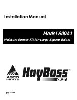 Предварительный просмотр 1 страницы Harvest TEC AGCO 600A1 Installation Manual