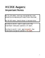 Preview for 2 page of HARVEST H1384XT Operator'S Manual