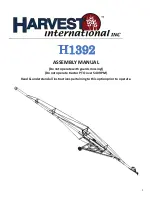 Preview for 1 page of HARVEST H1392 Assembly Manual