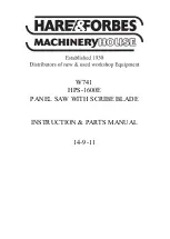 Предварительный просмотр 1 страницы HARVEY HPS1600E Original Instructions Manual