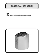 Harvia BC60SE Instructions For Installation And Use Manual предпросмотр