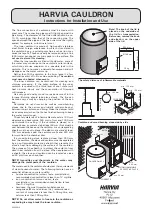 Harvia CAULDRON Instructions For Installation And Use preview