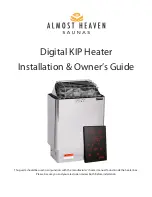 Preview for 1 page of Harvia Digital KIP Installation  & Owners Manual