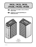 Harvia JM-20 Instructions for  and use Instructions For Installation And Use Manual предпросмотр