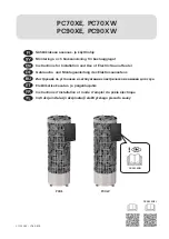 Harvia PC70XE Instructions For Installation And Use Manual предпросмотр