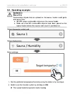 Preview for 20 page of Harvia SENTIO pronet Instructions For Installation And Use Manual