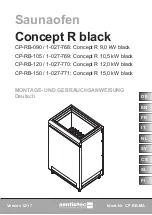 Harvia sentiotec Concept R black Instructions For Installation And Use Manual preview