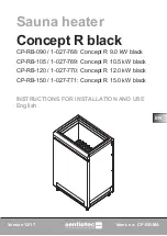 Preview for 29 page of Harvia sentiotec Concept R black Instructions For Installation And Use Manual