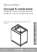 Harvia sentiotec Concept R combi black Instructions For Installation And Use Manual preview