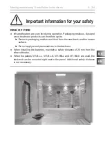 Preview for 3 page of Harvia sentiotec RL-IR-E Instructions For Installation Manual