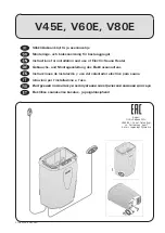 Preview for 1 page of Harvia V45E Instructions For Installation And Use Manual