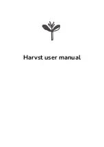 harvst Harvster User Manual preview