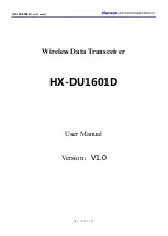 Harxon HX-DU1601D User Manual предпросмотр