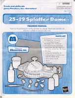 Hasbro 23-19 Splatter Dome User Manual preview