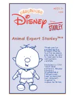 Preview for 1 page of Hasbro Animal Expert Stanley 4008 Instruction Manual