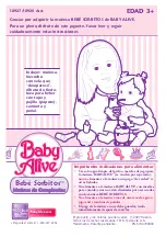 Предварительный просмотр 3 страницы Hasbro Baby Alive Sip 'N Slurp Doll 18920 Instruction Manual