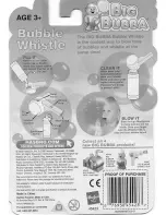 Предварительный просмотр 1 страницы Hasbro Big Bubba Bubble Whistle Instructions