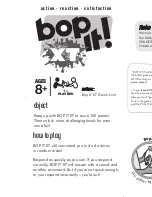 Hasbro Bop It XT Instructions preview