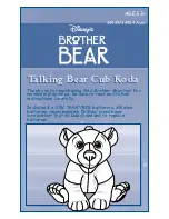 Предварительный просмотр 1 страницы Hasbro Brother Bear Talking Bear Cub Koda 34925 Instruction Manual